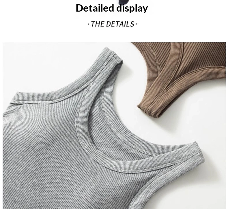 Threaded-strap Casual Vest For Women