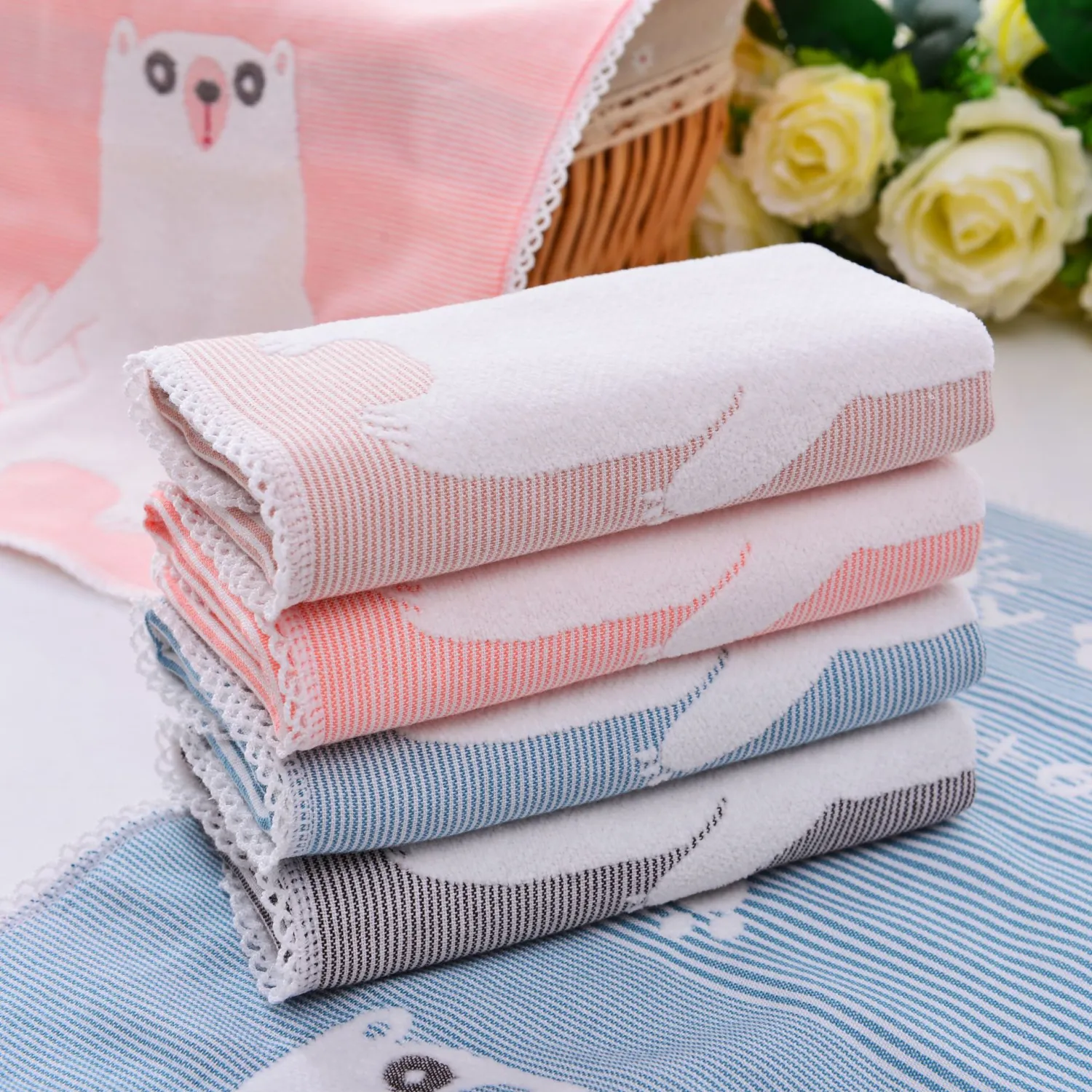 Children's Cotton Jacquard Face Towel