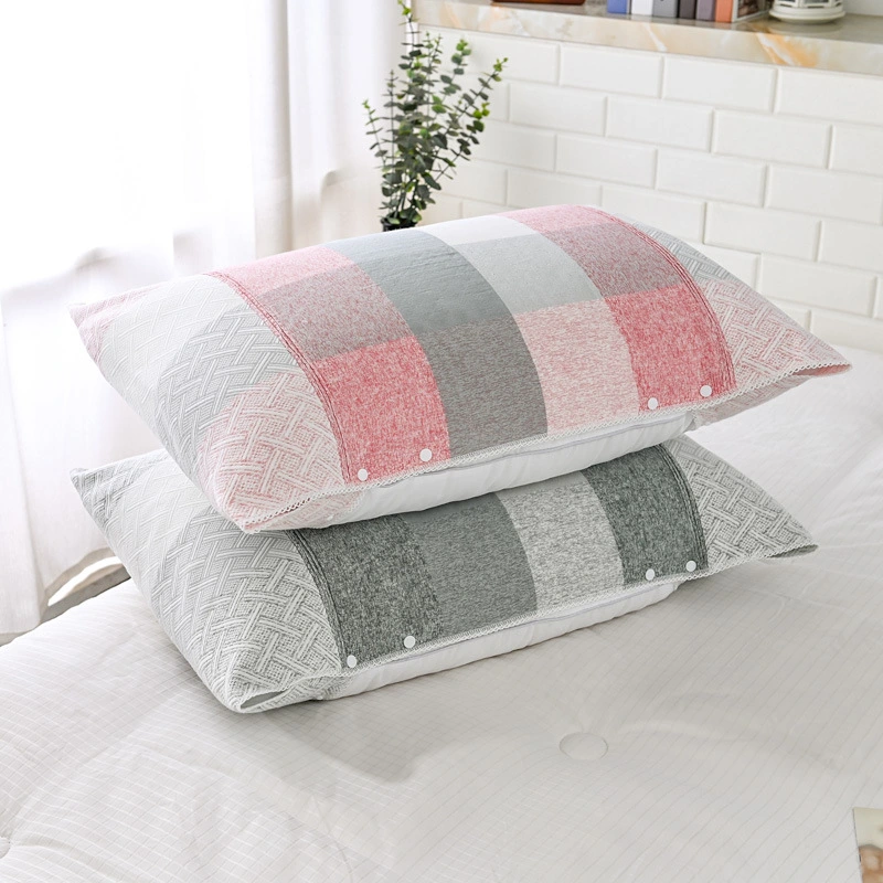 Pure Cotton Jacquard Pillowcase Three-Layer Gauze Single-Person Pillow Cover