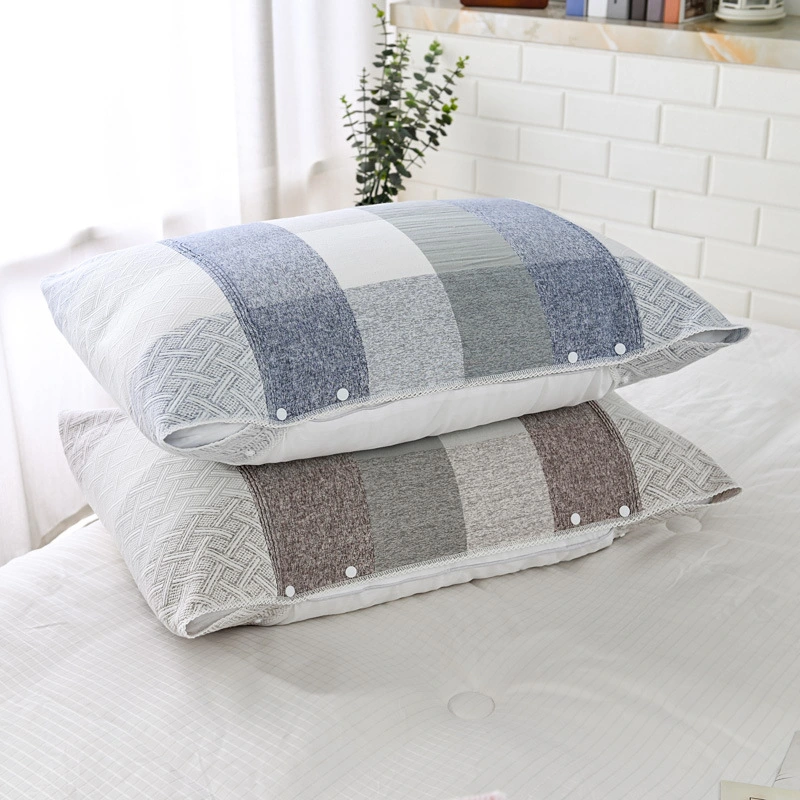 Pure Cotton Jacquard Pillowcase Three-Layer Gauze Single-Person Pillow Cover