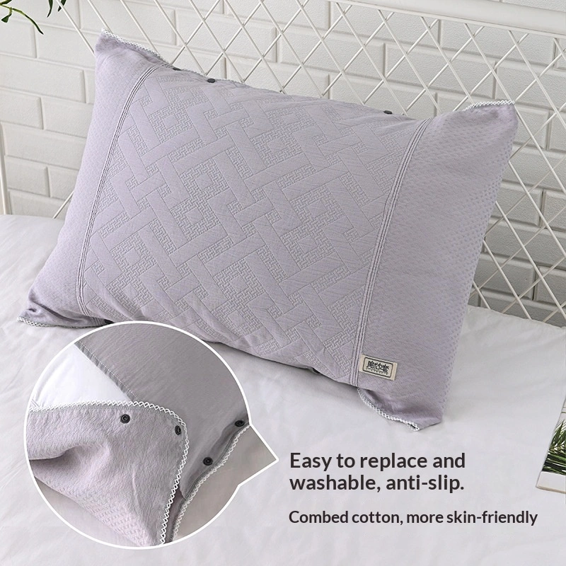 Single-person Pure Cotton Pillow Cover All-cotton Jacquard Anti-drool Pillowcase