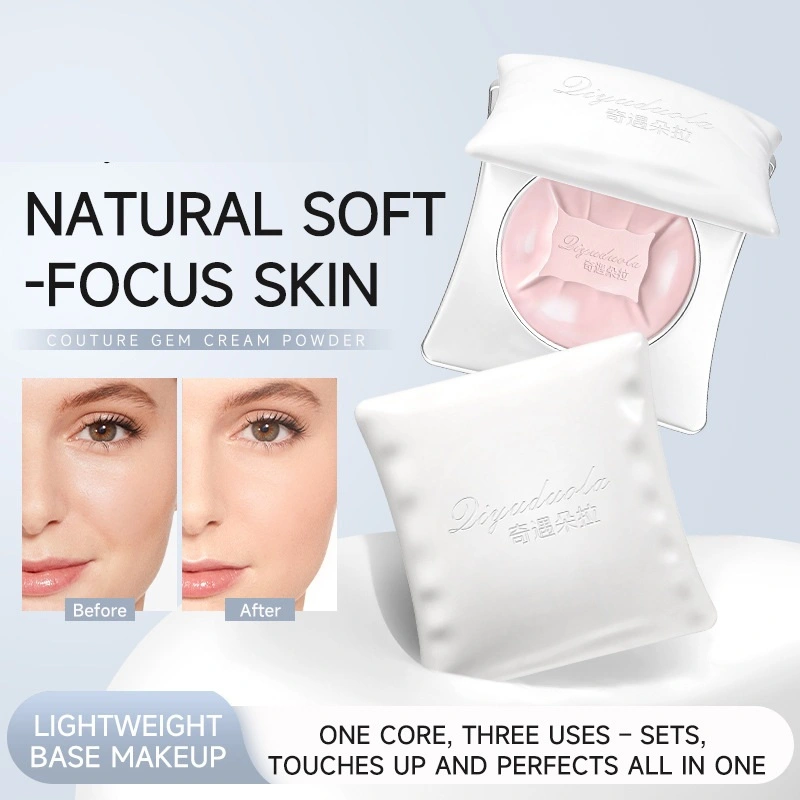 Long-lasting Touch-up Powder With Concealing And Setting Properties, Delivering A Finely Blended Finish