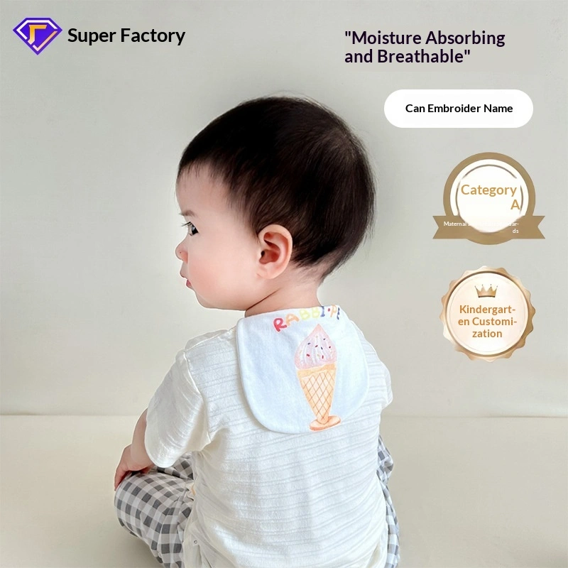 Baby Cotton Sweat Towel For Kids Kindergarten
