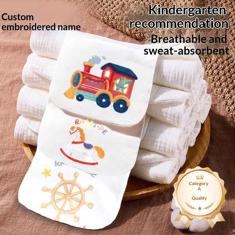 Baby Cotton Sweat Towel For Kids Kindergarten