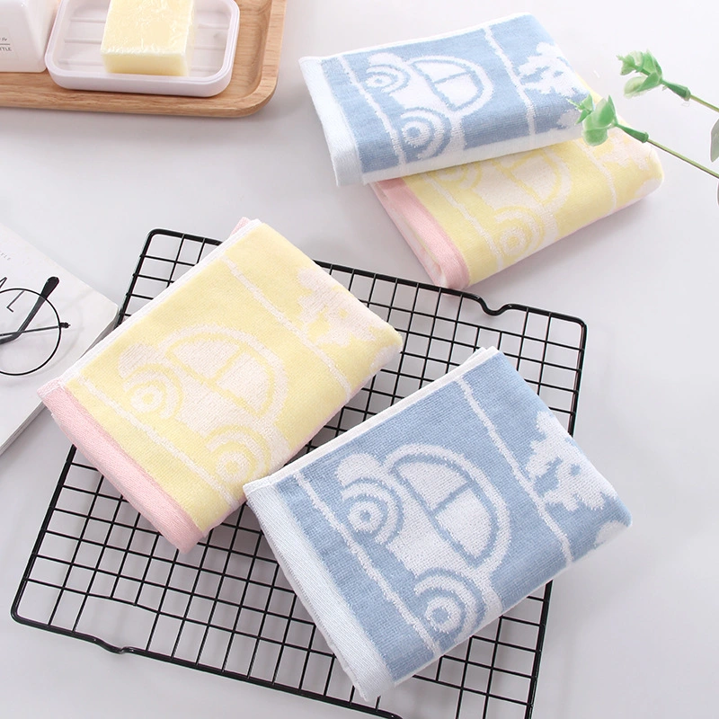 Household Daily-use Soft Absorbent Pure Cotton Jacquard Childrens Towel