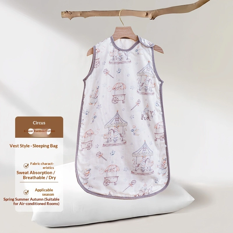 Baby Vest-style Sleeping Bag Summer Thin Style For Newborns