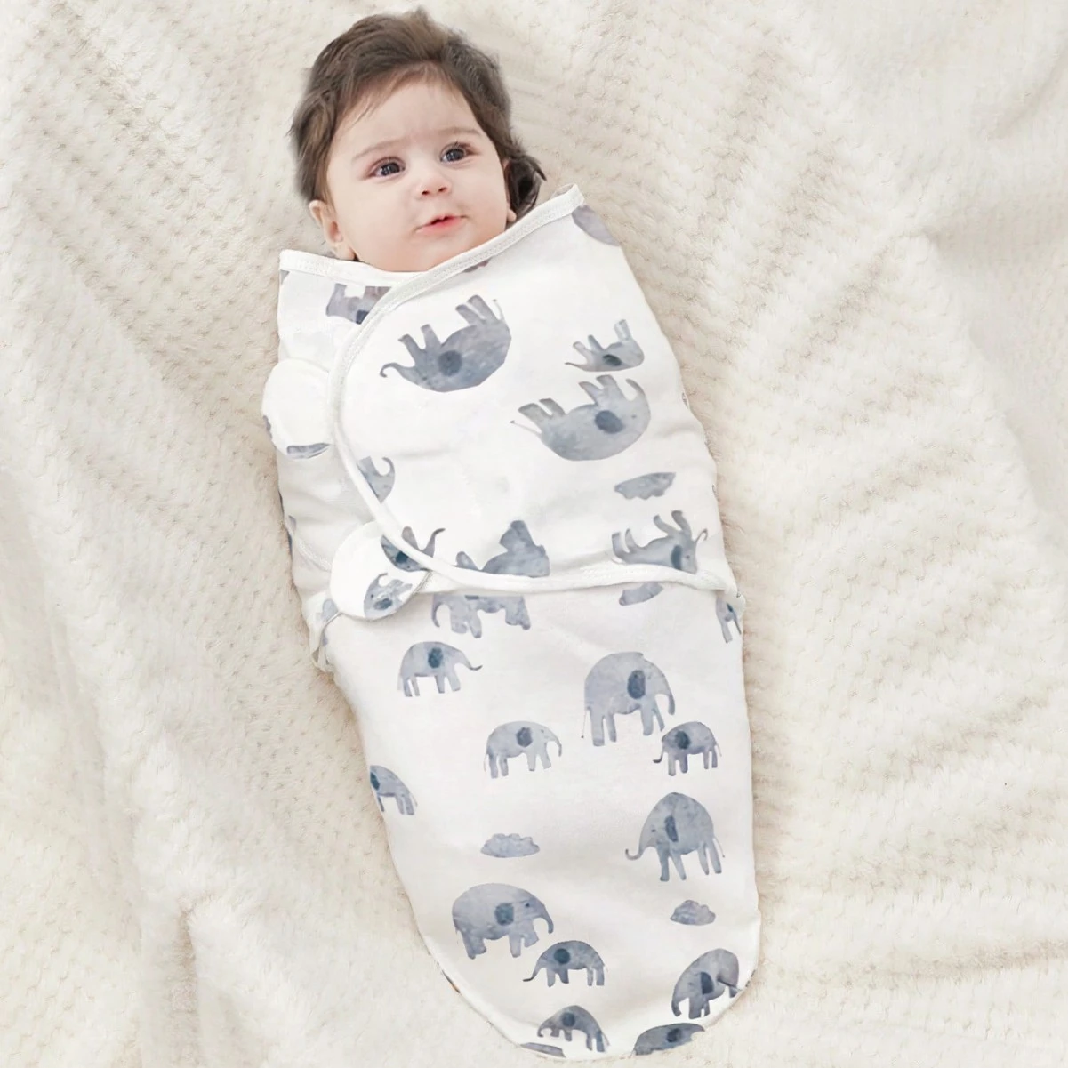 Cotton Baby Swaddling Blanket Newborn Anti-Startle
