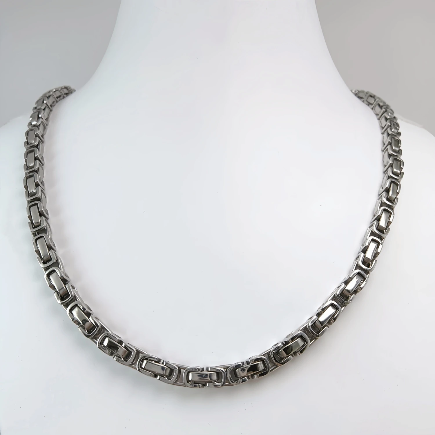 Handmade Stainless Steel Single-link Square Chain