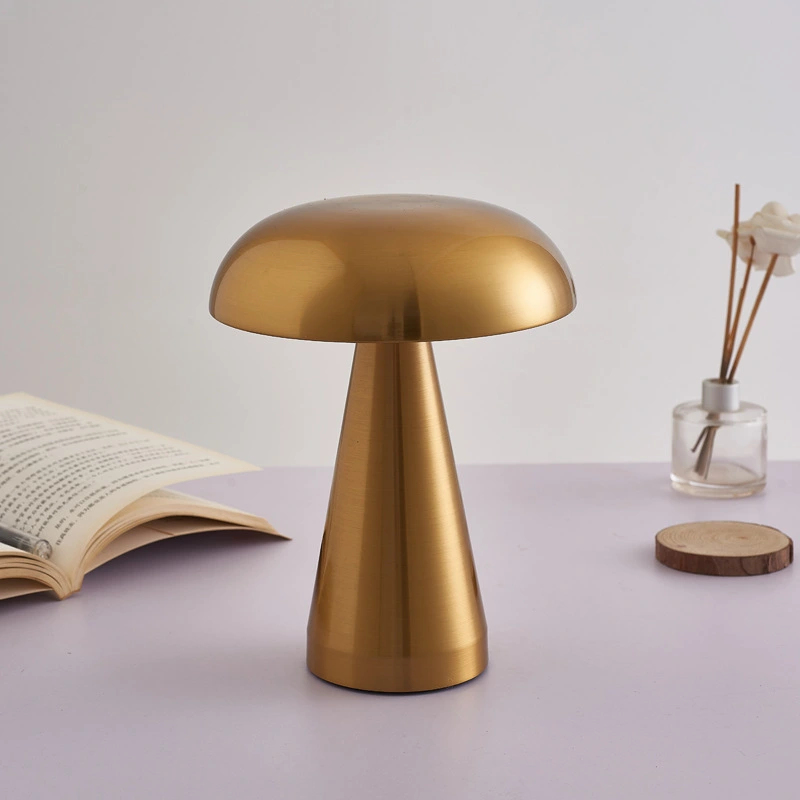 Mushroom Lamp LED Table Lamps Touch Dimming Rechargeable Restaurant Hotel Bar Bedside Decor Dimmable Bedroom Desk Night Lights
