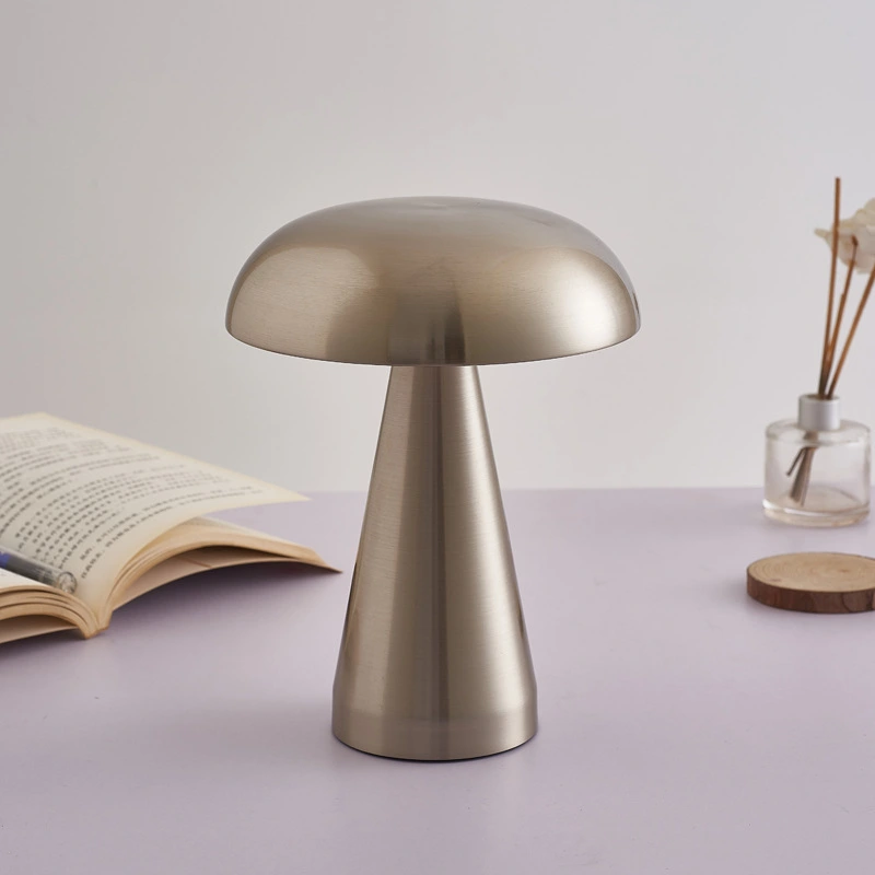 Mushroom Lamp LED Table Lamps Touch Dimming Rechargeable Restaurant Hotel Bar Bedside Decor Dimmable Bedroom Desk Night Lights
