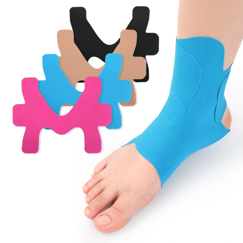 Pre-slitting Elastic Sports Ankle Support Stretch Rebound Kinnesio Paste