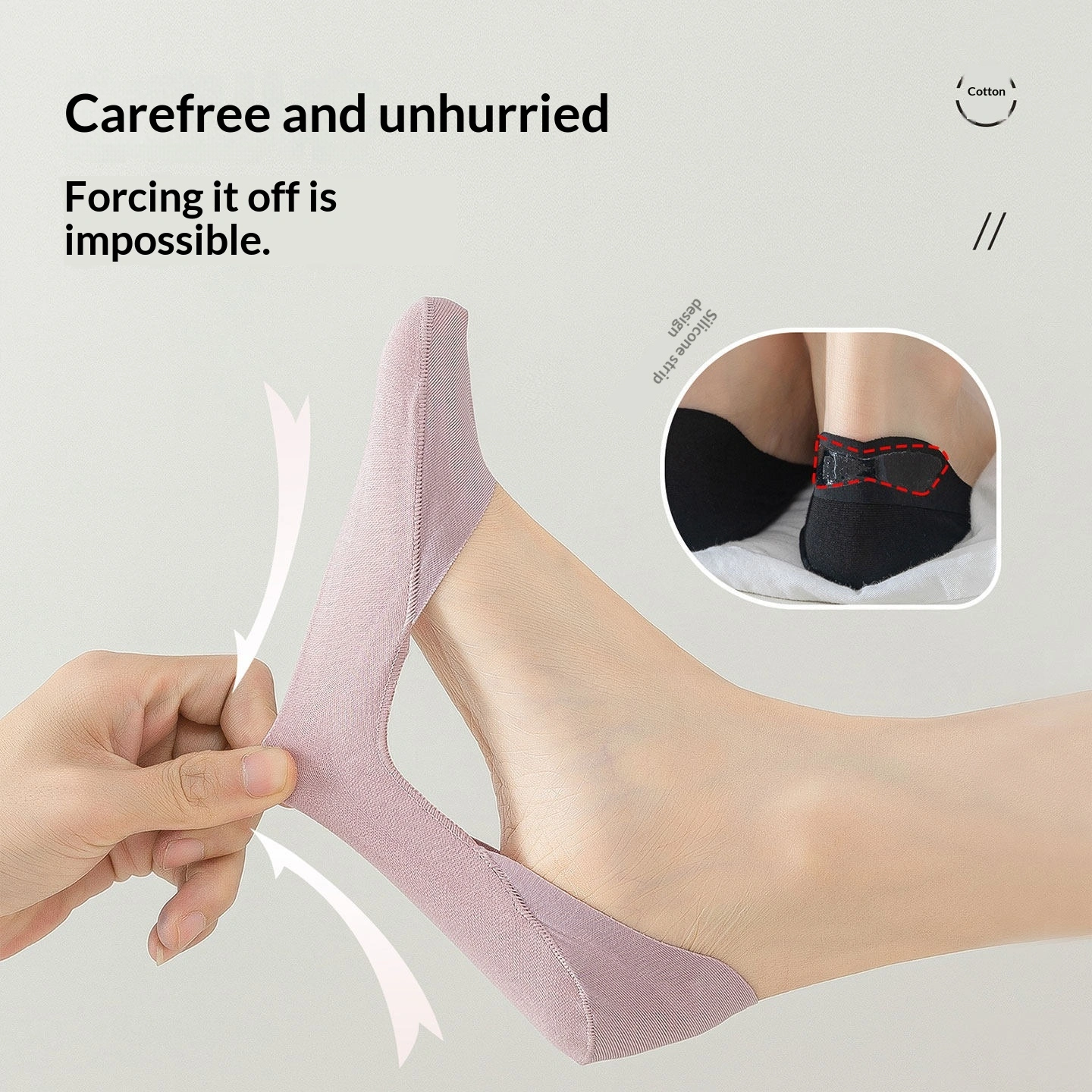 Women's Invisible Ship Socks Low-Cut Thin Pure Cotton