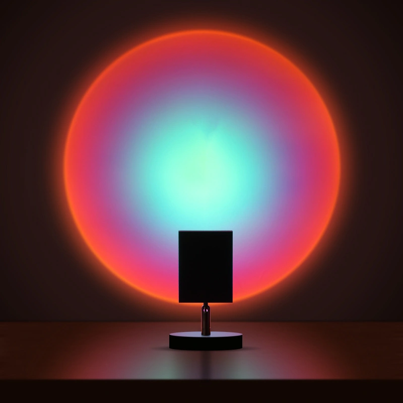 Sunset Lights Red Floor Table Lamp Living Room Bedroom Projection Sun Light Creative Sunset Bedside And Sofa Side Atmosphere