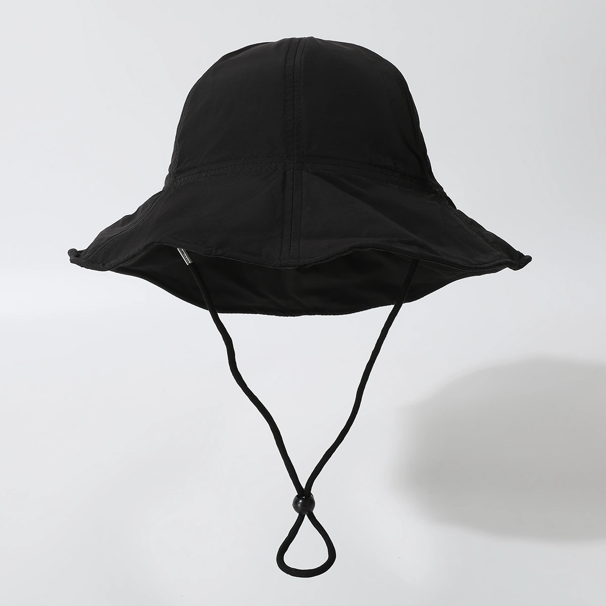 Women's Solid-color Adjustable Sun Hat With String And Ruffled Edge. Stylish And Casual. Perfect For Outdoor Outings, Vacations, Trips And Photo Shoots.