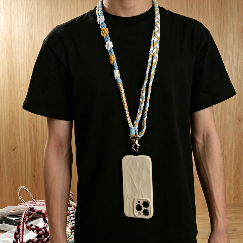 Adjustable Cotton Rope Bag Camera Strap Phone Lanyard