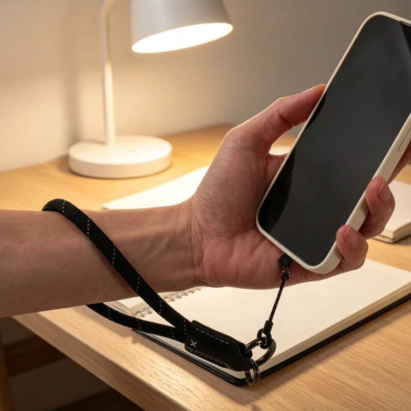 Outdoor Anti-Loss LongShort Metal Clip Phone Lanyard