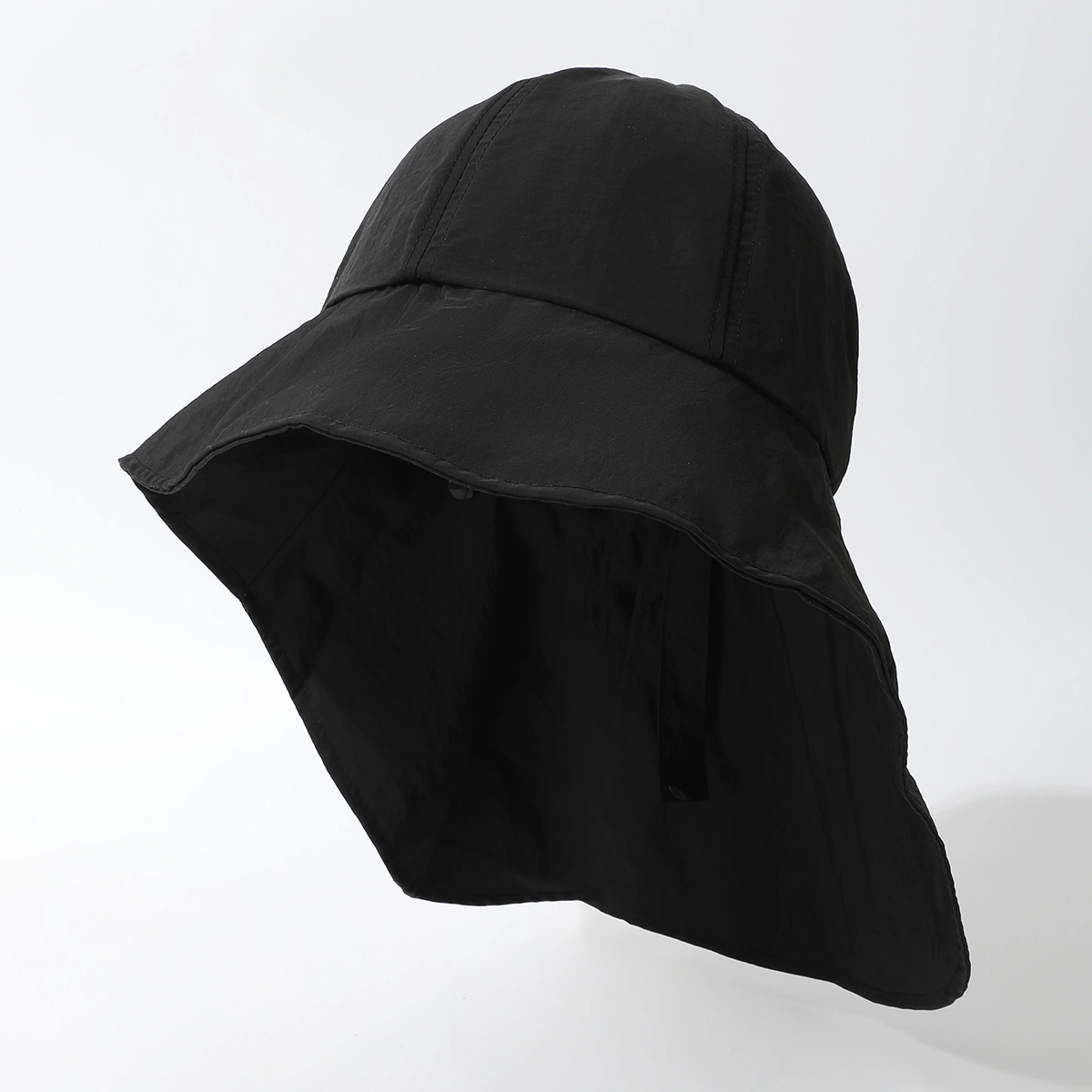 Solid-color Wide-brimmed Sunshade Quick-drying Shawl, Shoulder Protector, Simple And Versatile Sun Hat Suitable For Outdoor Work, Attendance, Travel