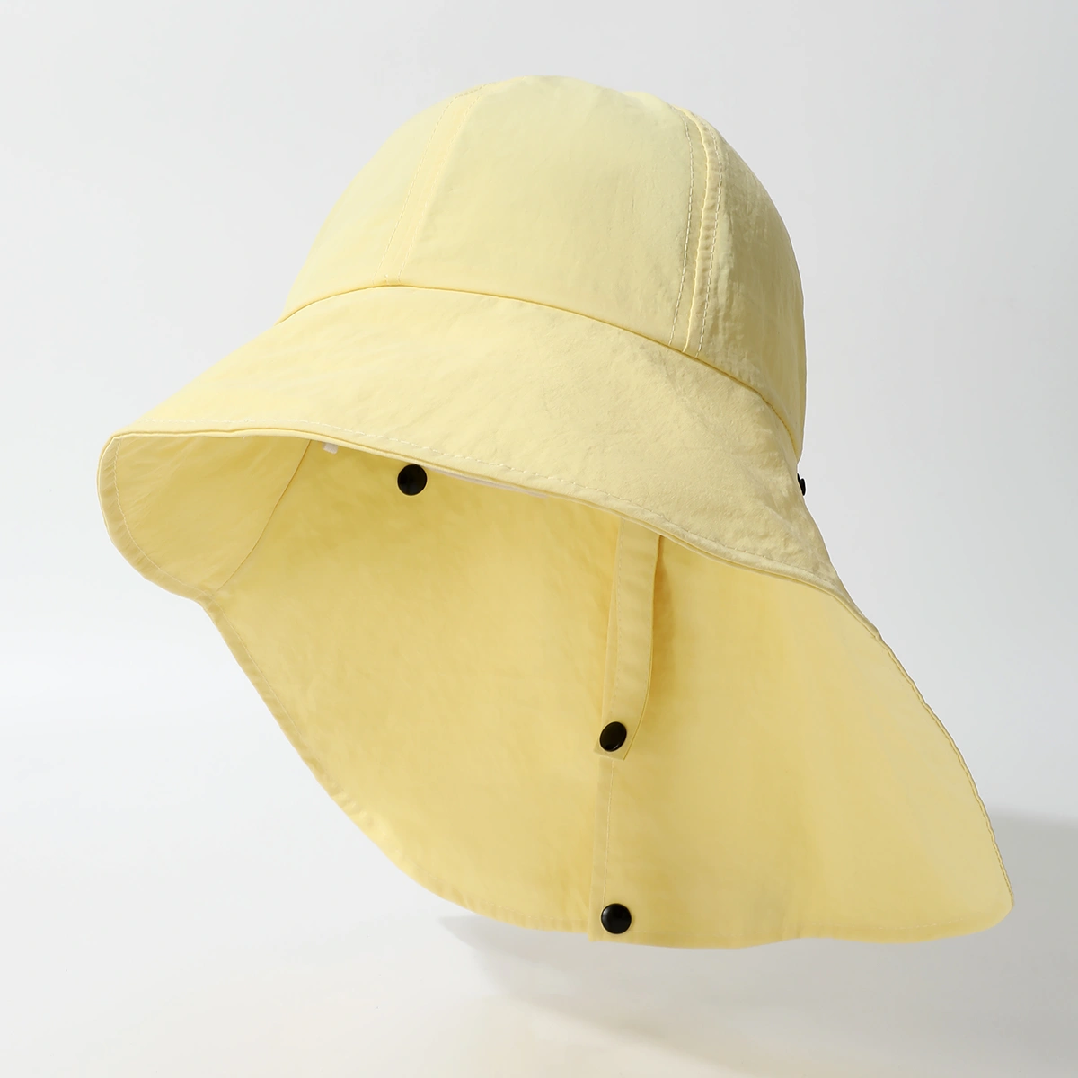 Solid-color Wide-brimmed Sunshade Quick-drying Shawl, Shoulder Protector, Simple And Versatile Sun Hat Suitable For Outdoor Work, Attendance, Travel
