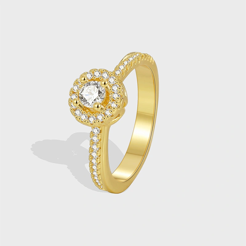 Quality Fashion Zircon-Inlaid Light Luxury Elegant Ring For Women