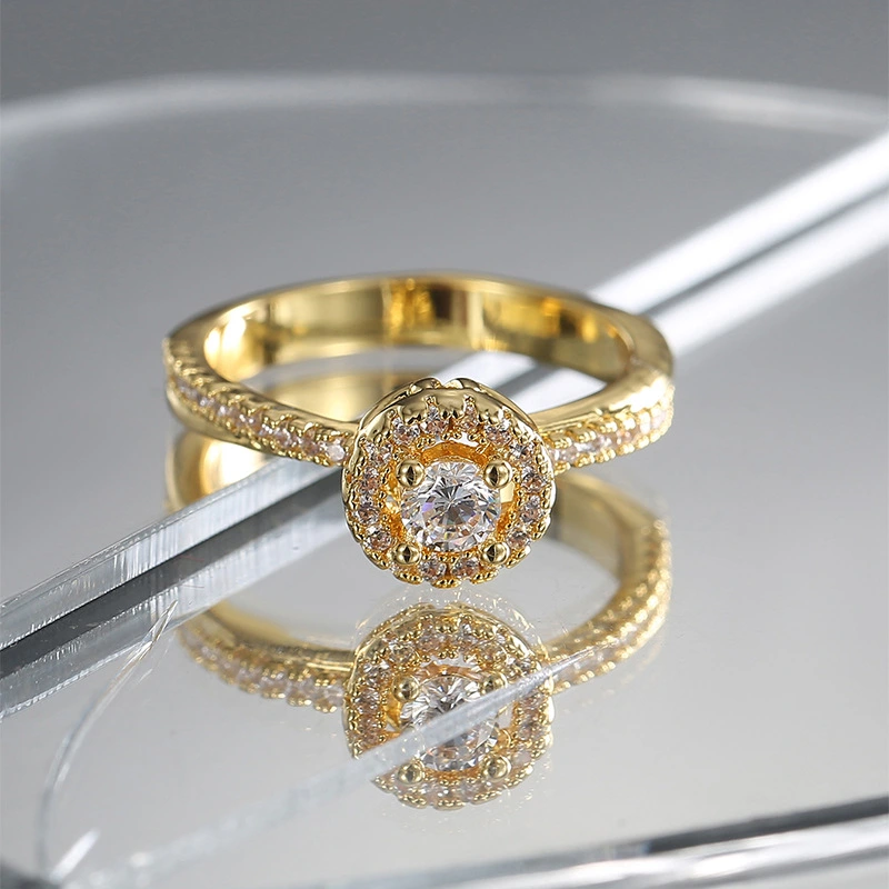 Quality Fashion Zircon-Inlaid Light Luxury Elegant Ring For Women