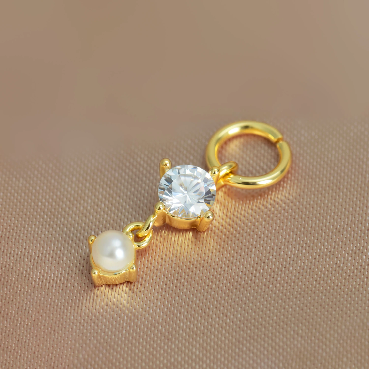 Fashionable Light-Luxury Zircon Combination Earrings