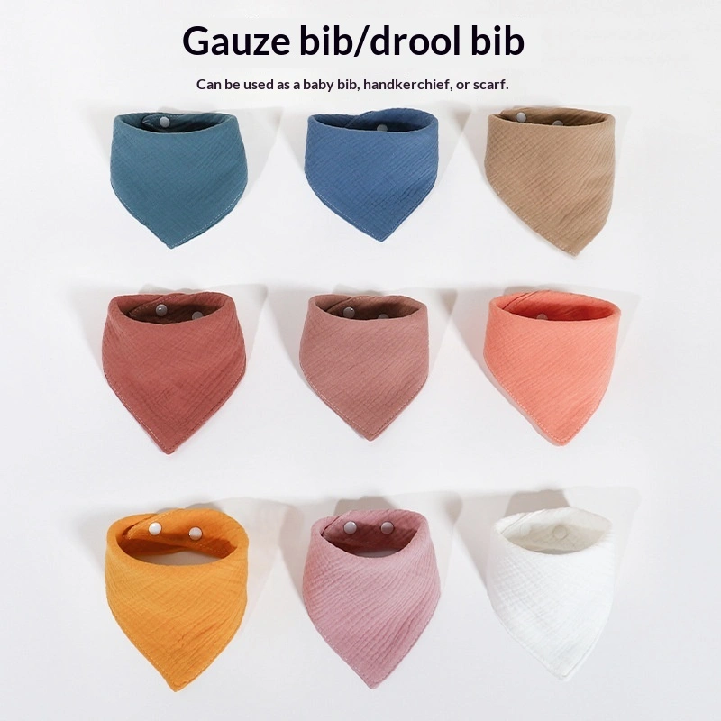Babys Pure Cotton Drool Cloth Infant Triangular Bib Adjustable And Highly Absorbent