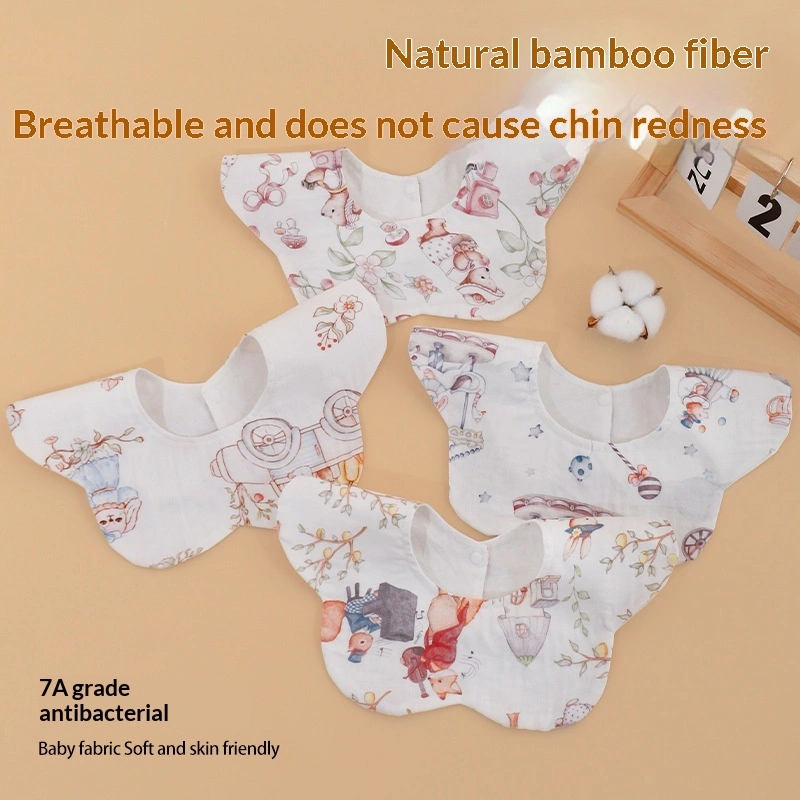 Petal Bamboo Cotton Waterproof Kids Bib Waterproof Baby Burp Cloth
