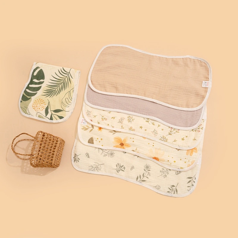 Baby Burp Cloth Crinkled Cotton Pure Cotton