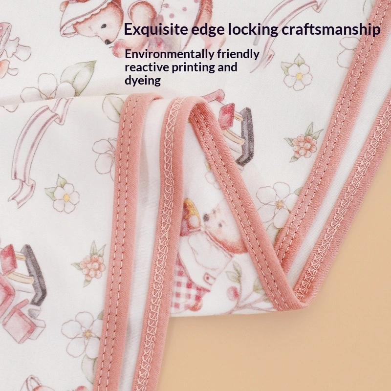 Newborn Swaddle Blanket Bamboo Cotton Thin Swaddle Wrap Hospital Baby Swaddling Blanket Infant Quilt Class A Anti-Startle Swaddle