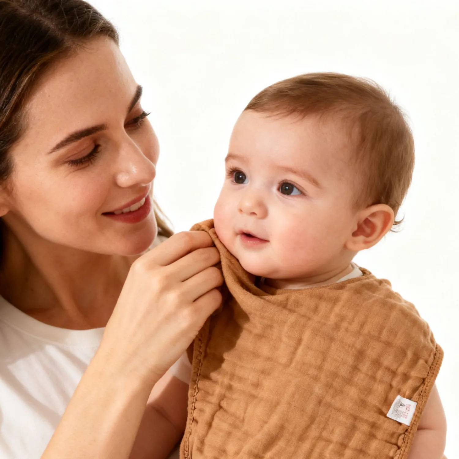 Childrens Cotton Ultra-Soft Square Bib