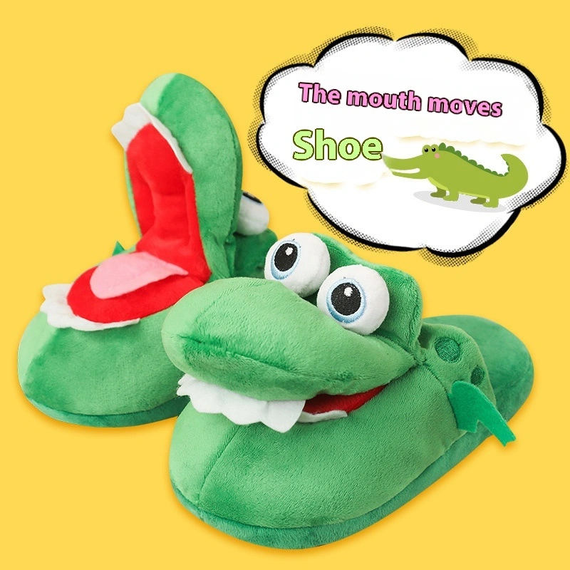 Animal Slippers Dancing Spoof Dinosaur Cotton Shoes Sand Carving