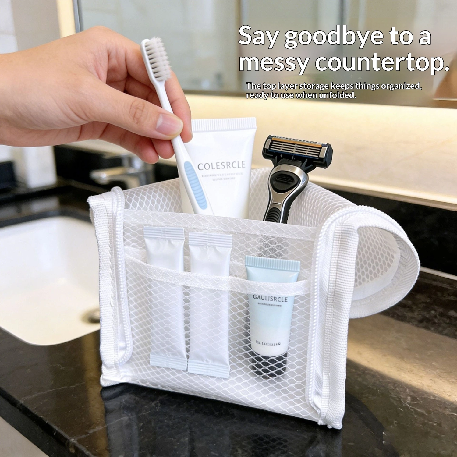 Portable Travel Waterproof Toothbrush Storage Bag Outdoor Makeup Bag Waterproof