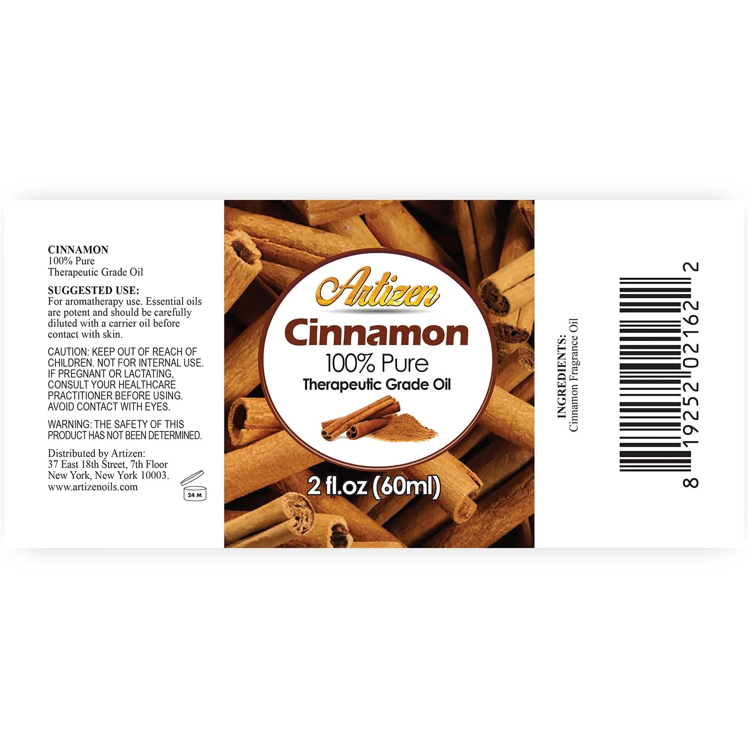 Artizen 2oz Oils - Cinnamon Essential Oil - 2 Fluid Ounces