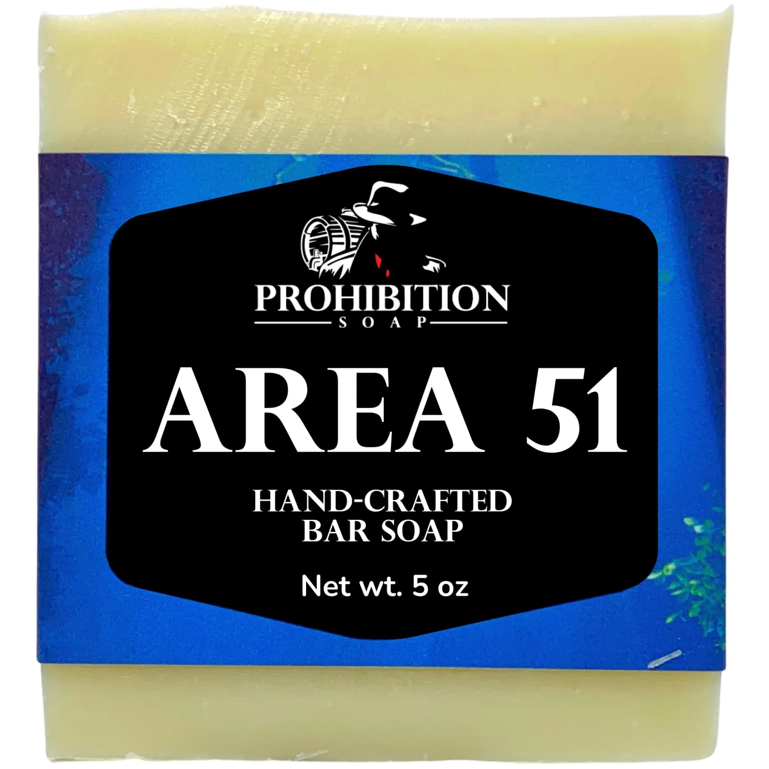 Prohibition Soap Area 51 Glow in the Dark Bar Soap | Green | 6.5 Oz