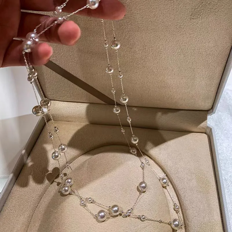 Sophisticated, Versatile, Minimalist, And Stylish Long Pearl Necklace