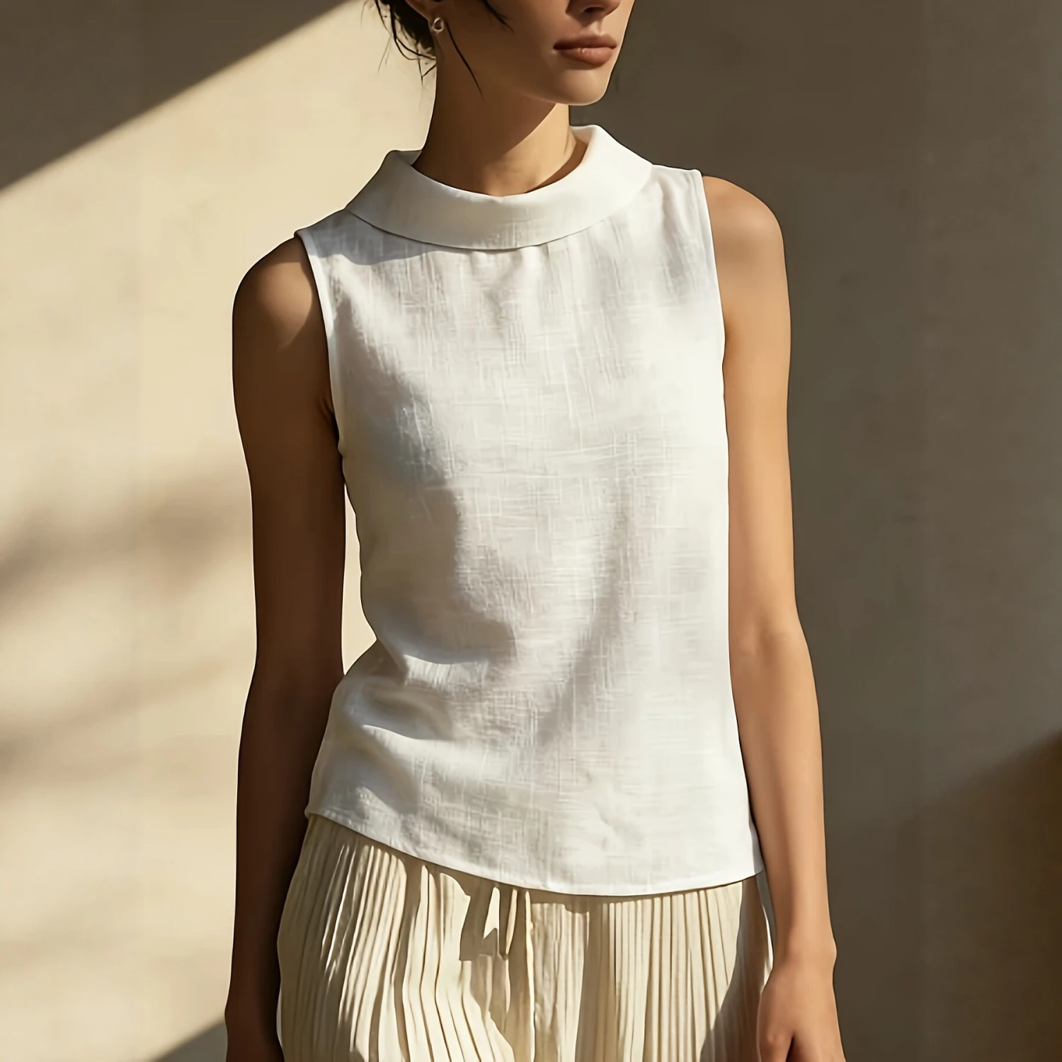 Women's Casual Commuter All-Match White Shirt