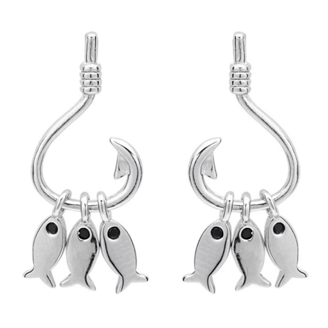 Minimalist Fish Earring For Women High-end Versatile And Willing To Take The Bait