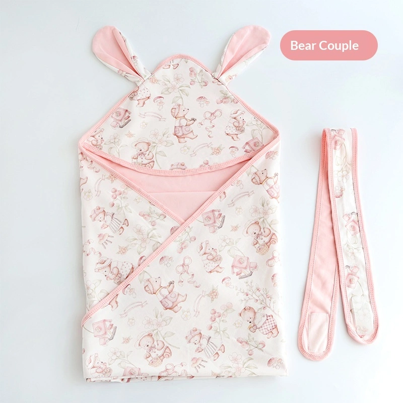 Newborn Swaddle Blanket Knitted Cotton Baby Wrap