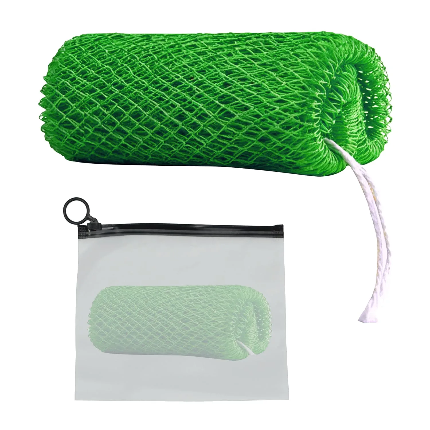 African Net Sponge, 1 Piece Exfoliating Scrubber Bath Sponge for Smooth Skin, Back Scrubber Loofah Washcloth, with Travel Bag (Green,42 in)