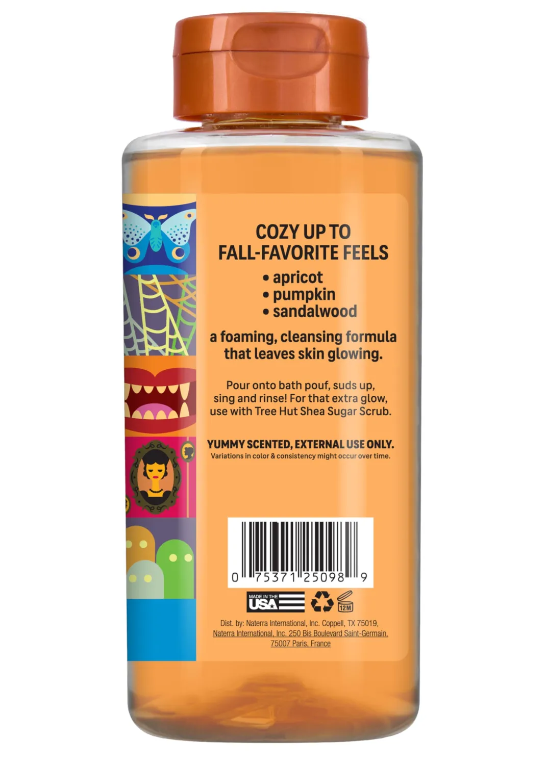 Tree Hut Sweet Punkin Foaming Gel Wash, Gently Cleanses and Leaves Skin Looking Fresh and Radiant, Body Wash, Fall Limited Edition Scent, 18 fl oz