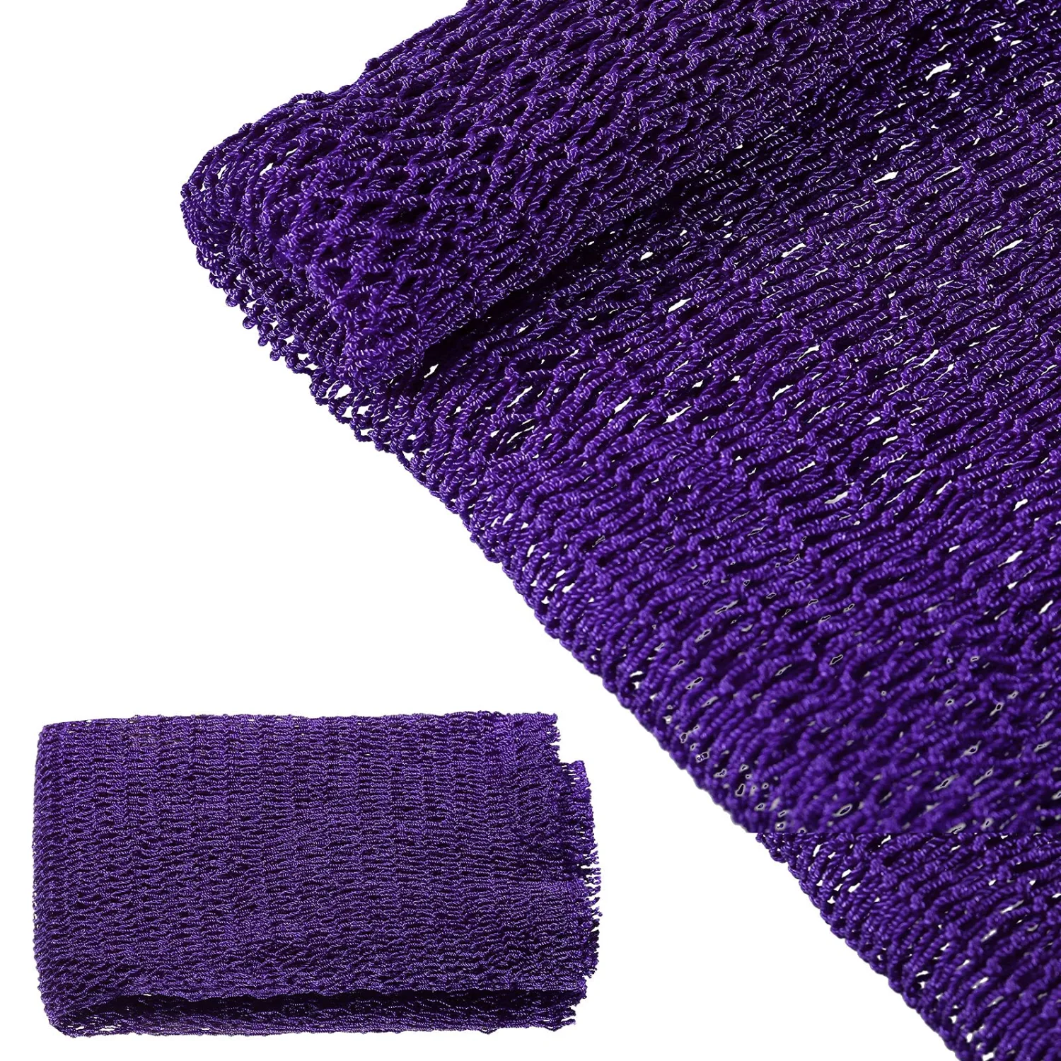 Geiserailie African Net Sponge Long Bathing Net Shower Body Scrubber Back Scrubber Skin Smoother Bathing Sponge for Daily Use or Stocking Stuffer(Purple)