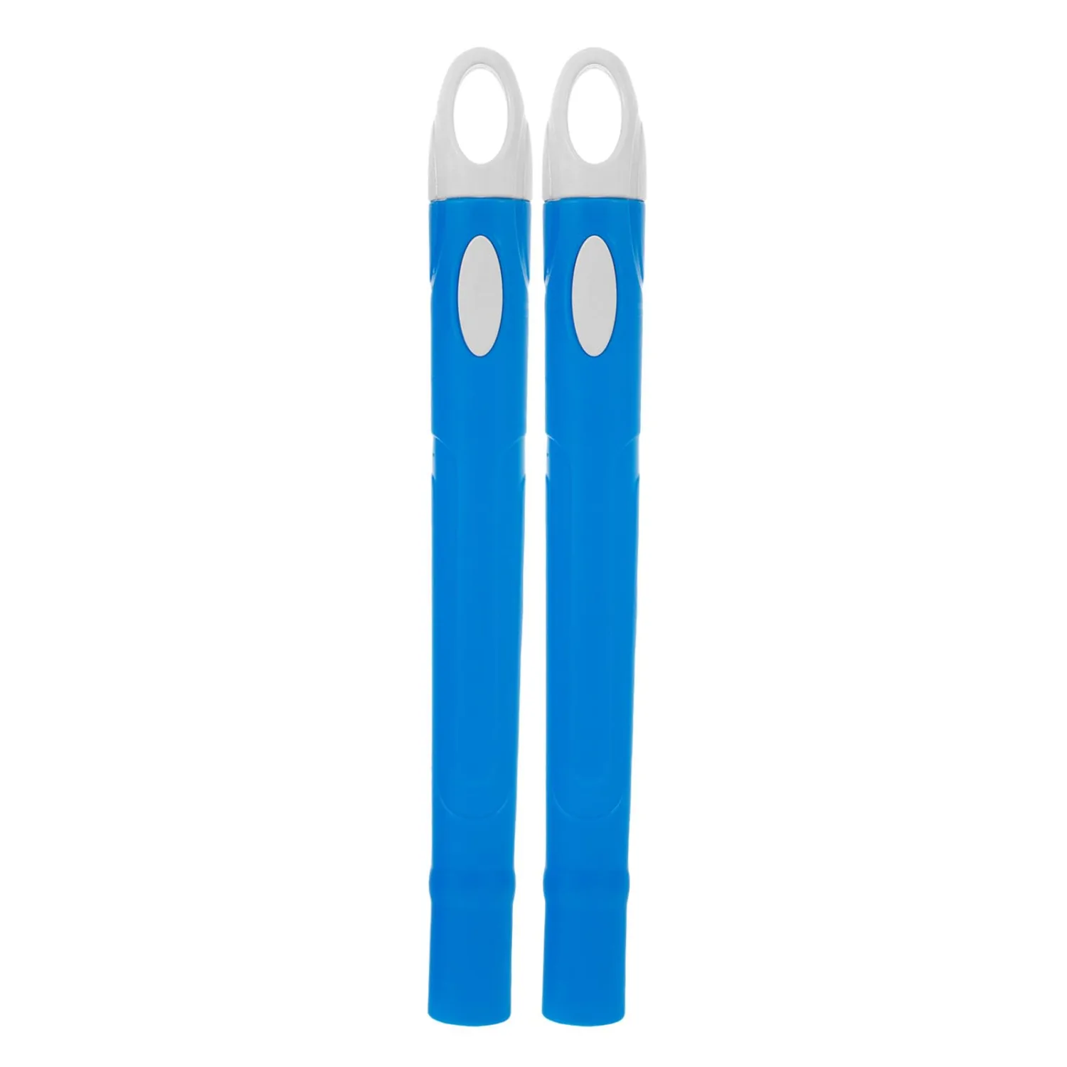 DOITOOL 2pcs Mop Handle Replacement Broom Rod Handle Grips Stainless Steel Sturdy Blue Extended Length for Household Cleaning Accessories
