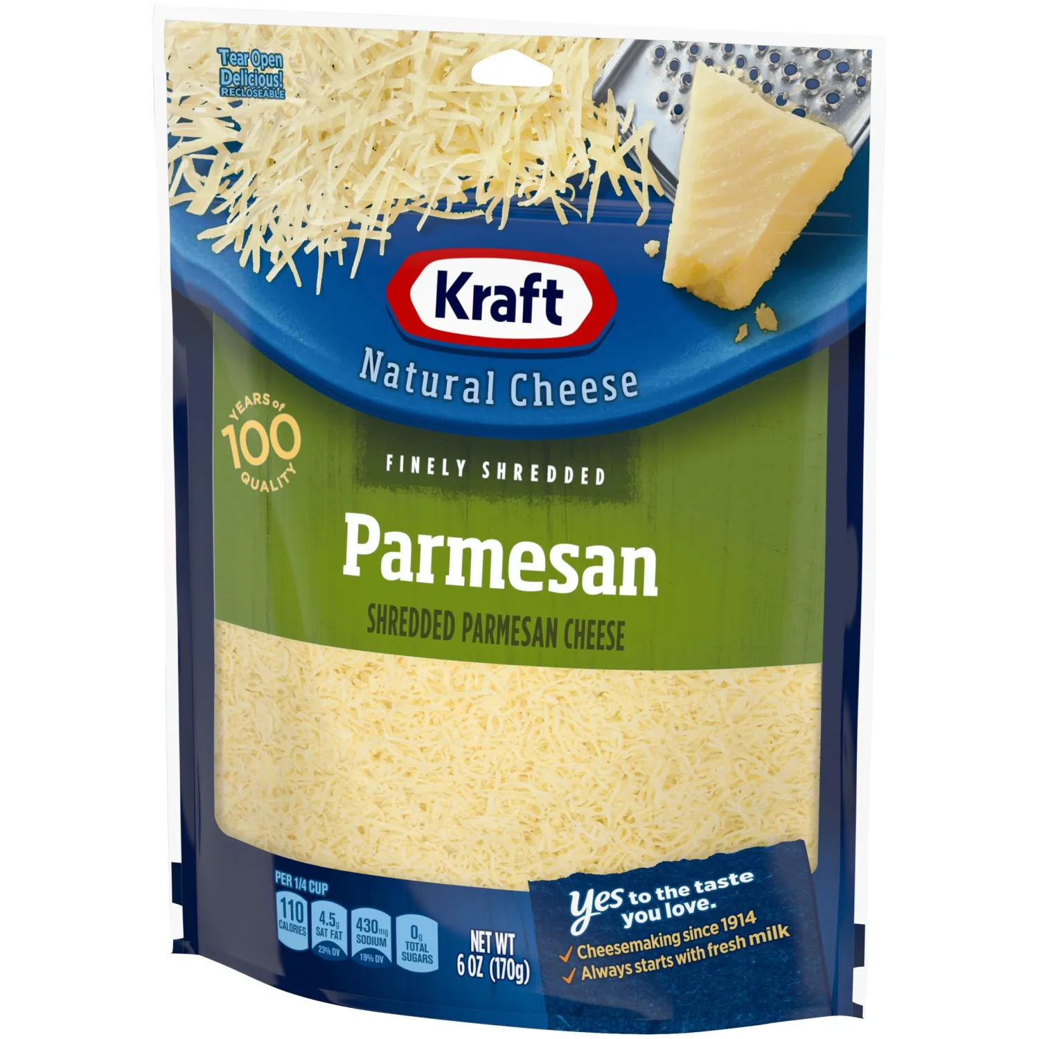 Kraft Natural Finely Shredded Parmesan Cheese (6 oz Bag)