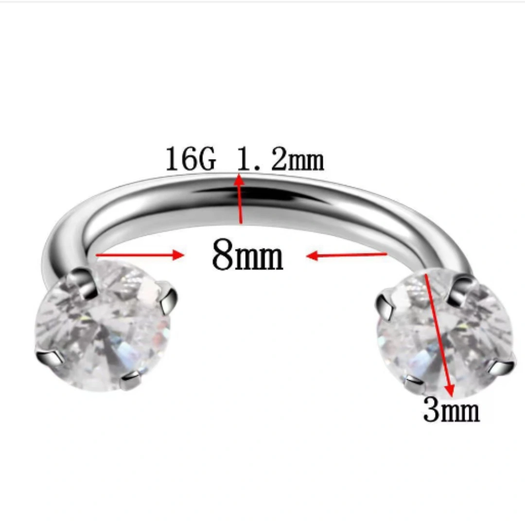 G23 Titanium Alloy Piercing Jewelry Nose Ring