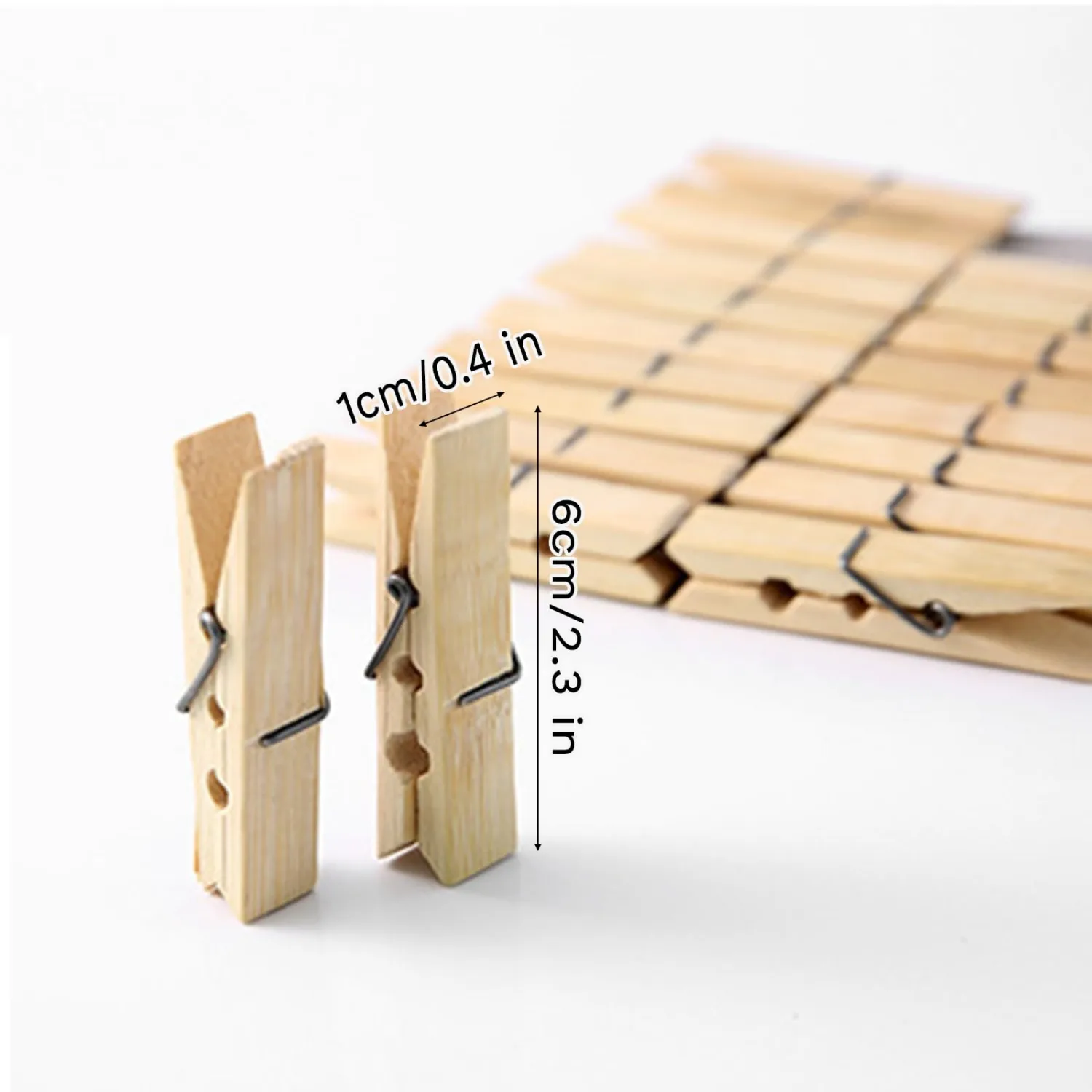 Clothes Pins Wooden,20 Pcs Wooden Clothespins for Crafts,2.3 Inch Laundry Clips