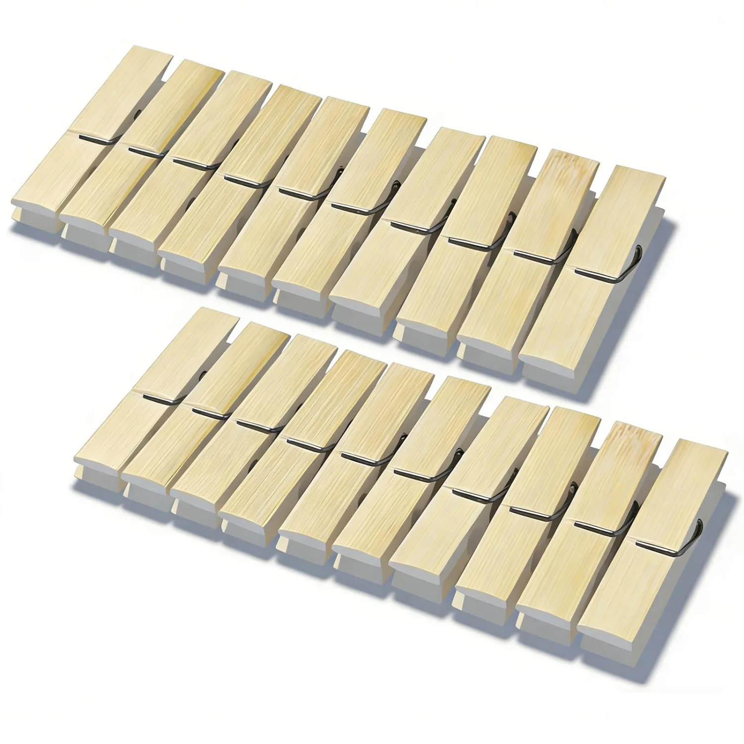Clothes Pins Wooden,20 Pcs Wooden Clothespins for Crafts,2.3 Inch Laundry Clips