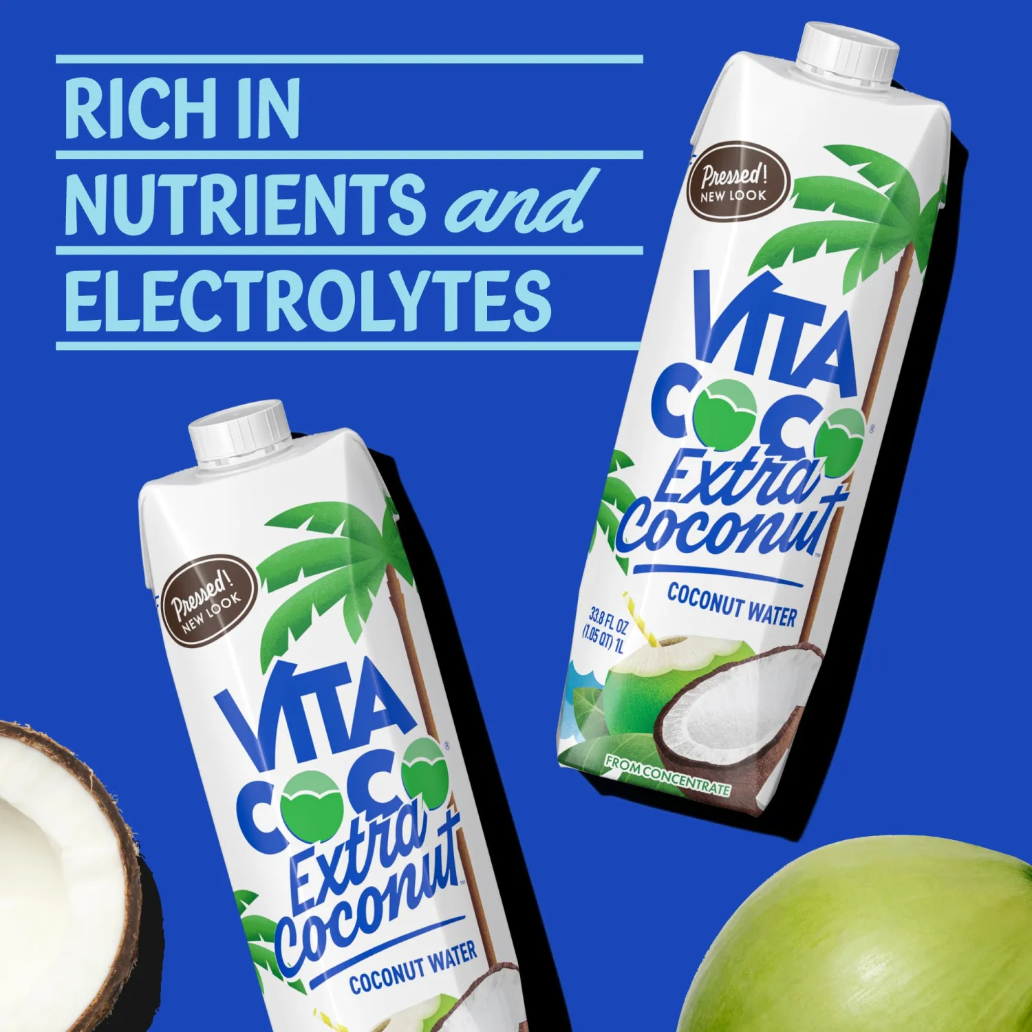 Vita Coco Extra Coconut, Coconut Water, 33.8 Fl Oz