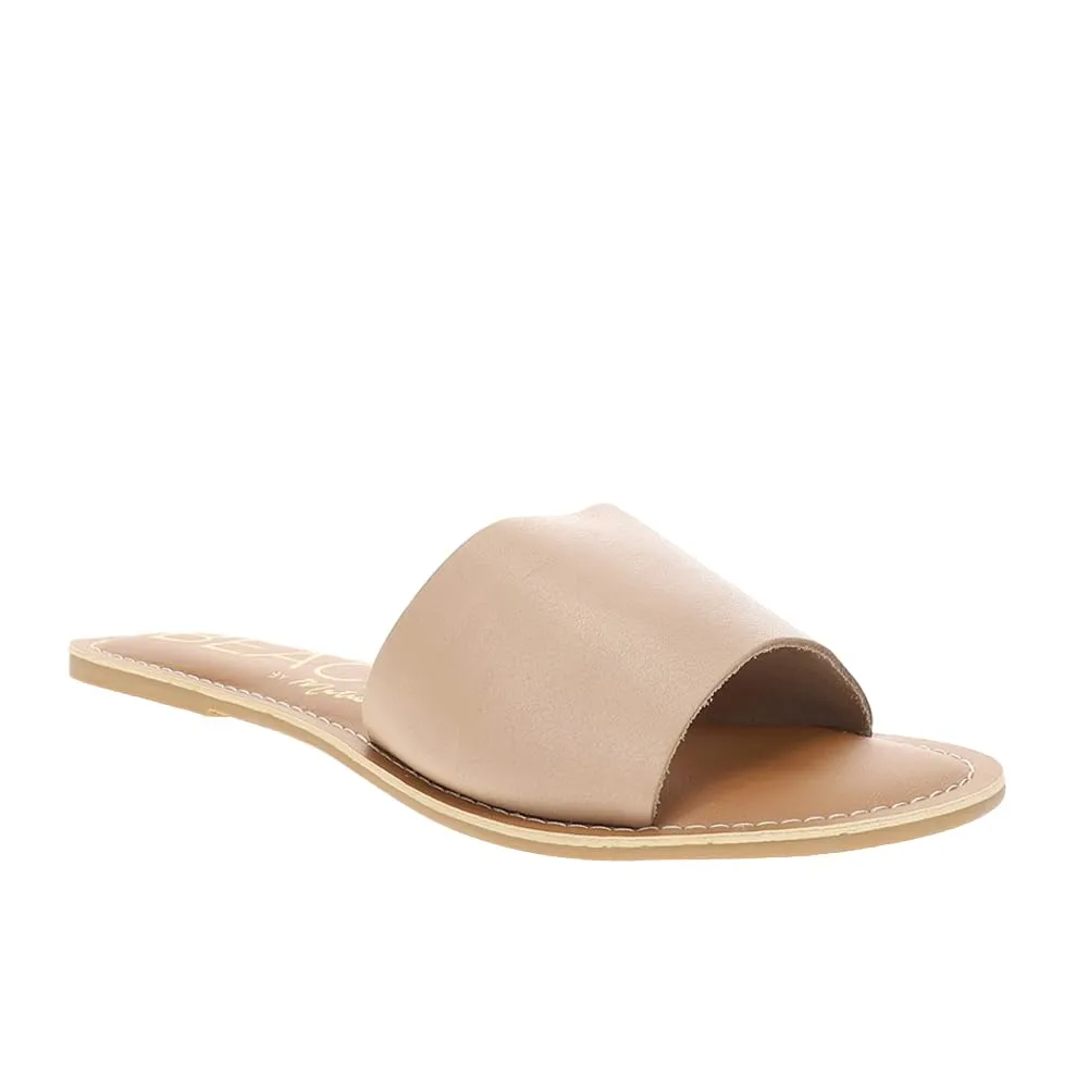 BEACH by Matisse Womens Cabana Slide Casual Sandals Casual - White
