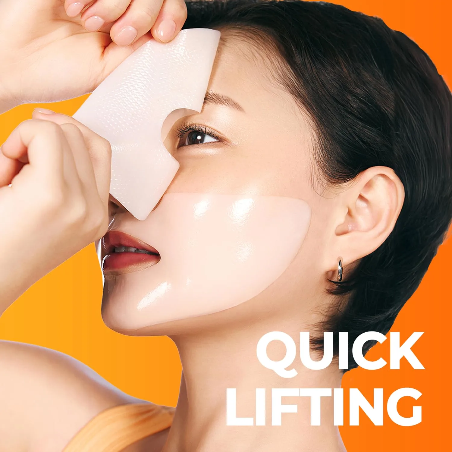 signiq Peptide Instant Plumping Mask, Embossed Hydrogel Mask, Lifting, Firming, PDRN, Skin-Elasticity, Korean Skincare, 34g x 3ea