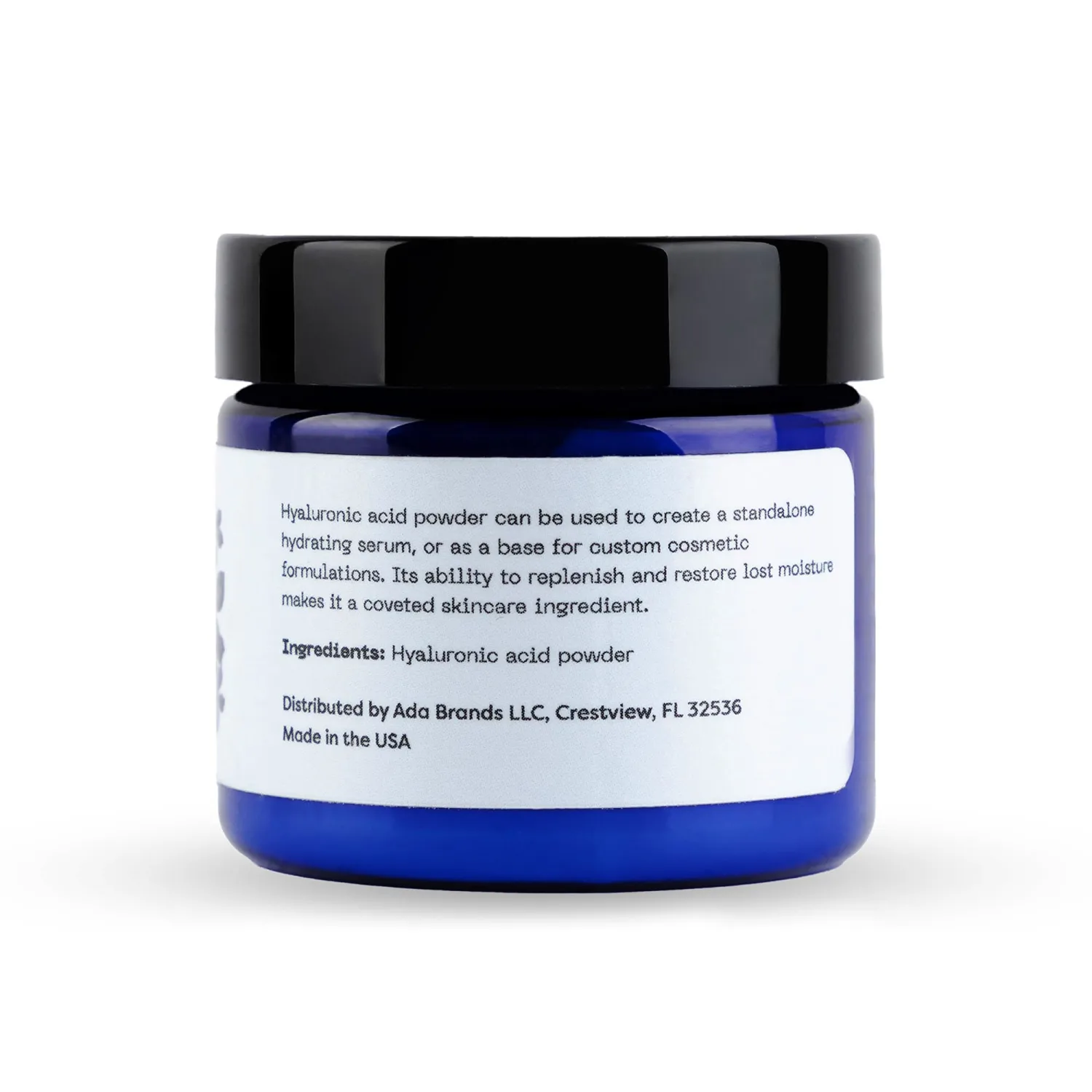 Pure Hyaluronic Acid Powder – 100% Natural, Vegan, U.S.-Made, Makes 50+ oz DIY Anti-Aging Serum – Plumps & Moisturizes for Youthful Skin – ~1,000 kDa